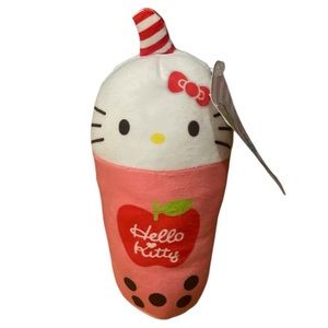 Hello Kitty Pink Plush Toy apple boba